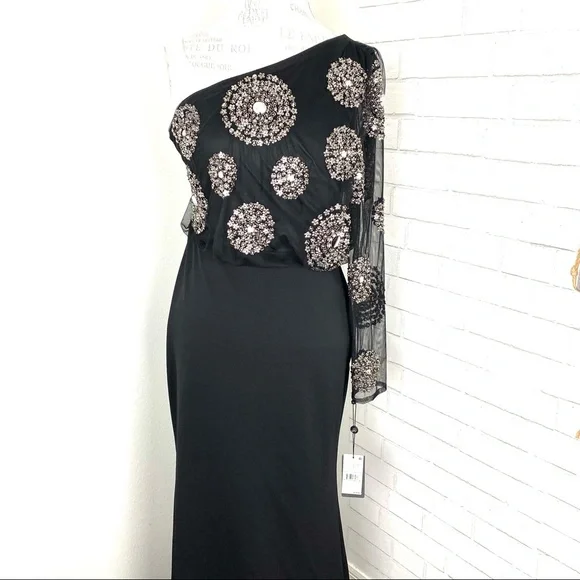 Adrianna Papell | Dresses | Adrianna Papell One Shoulder Blouson Dress |  Poshmark